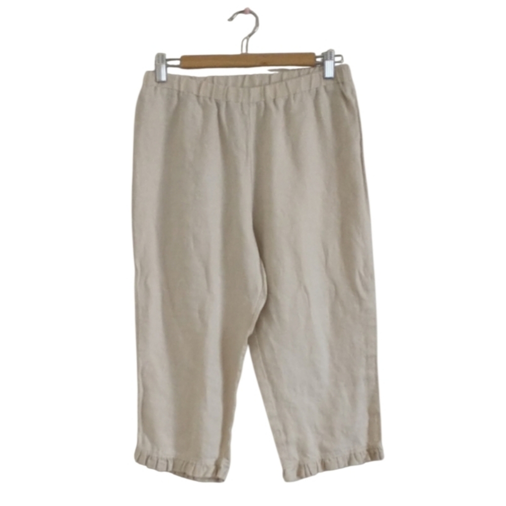 For Cynthia Cream Linen Trousers. Size/ PM